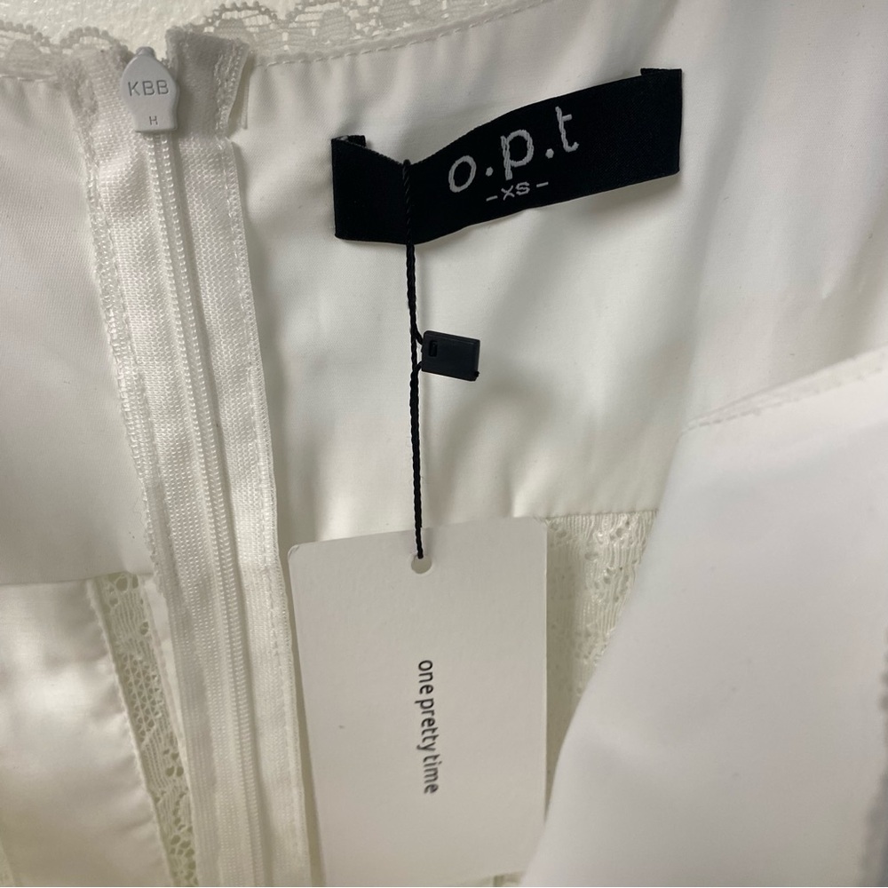O.P.T One Pretty Time White Giada Midi Dress Size XS - Picture 10 of 12